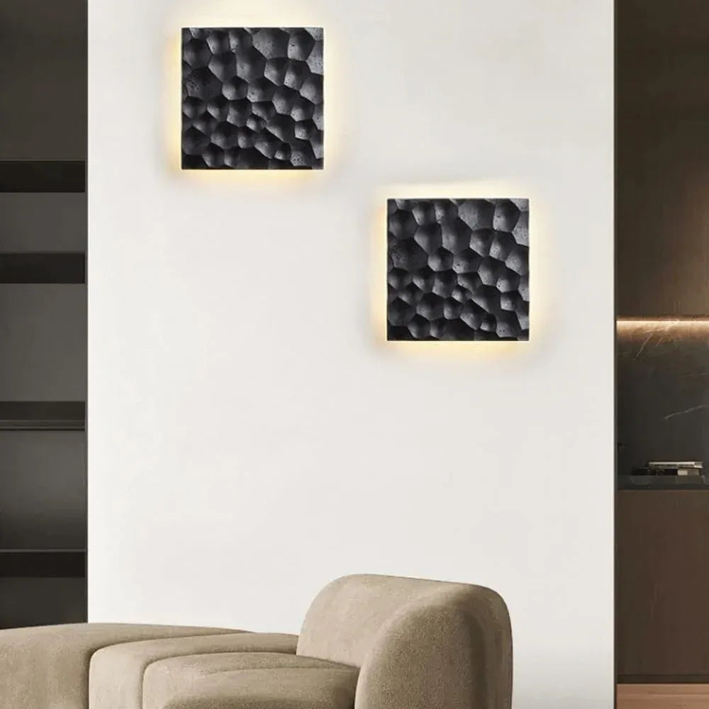 Audara-Italian Minimalist Wall Lamp Postmodern Black Hole Stone Creative Wall Lights Designer Living Room Back Wall Sconces Jane Bedroom Bedside Decorative Mounted Lighting Fixture