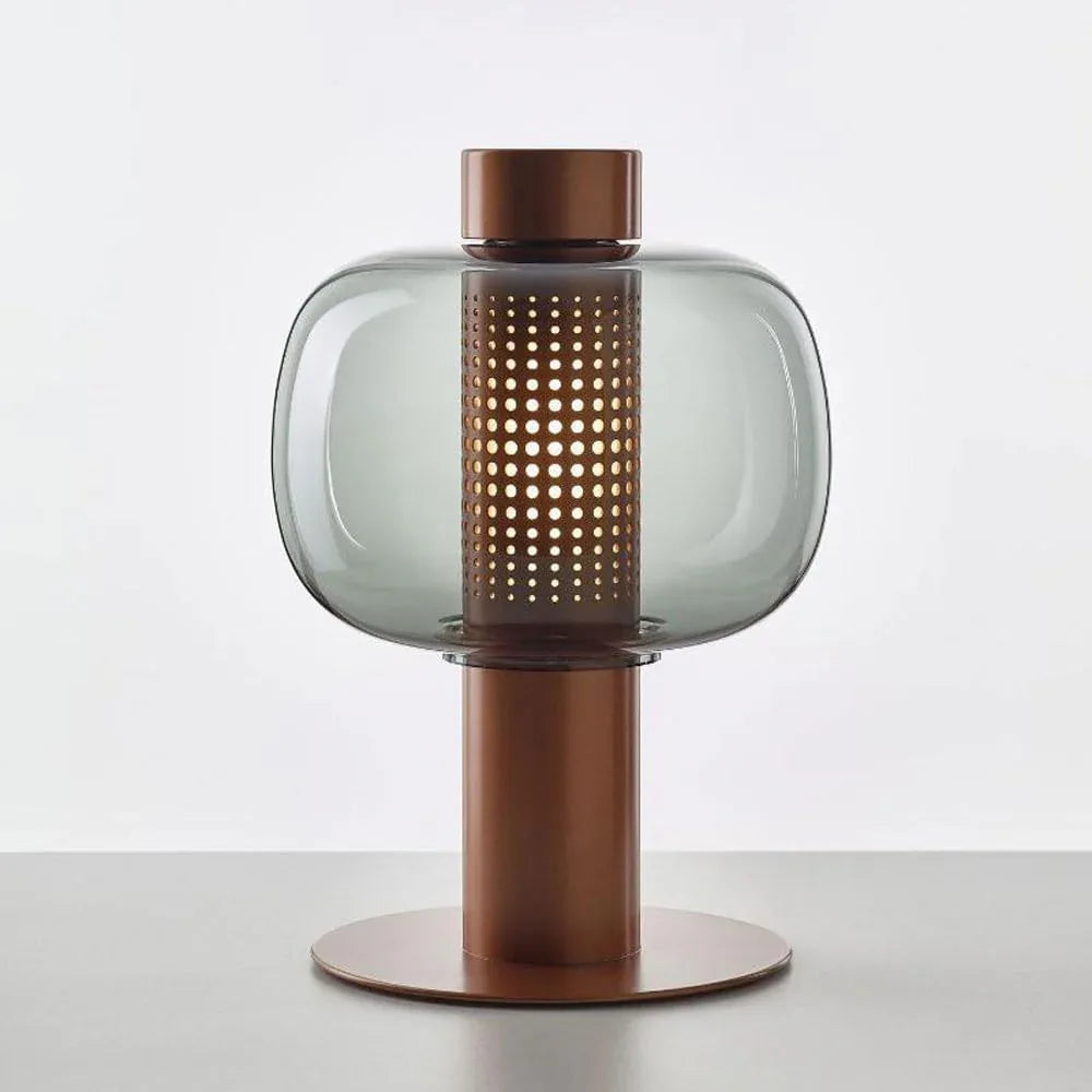 Audara-Simple Modern Living Room Bedside Desk Light Light Luxury Creative Sample Room Showcase Counter Desk Lamp Scandinavian Hardware Glass Lighting Fixture Farmhouse Coffee Shop Club Backdrop Table Lamp