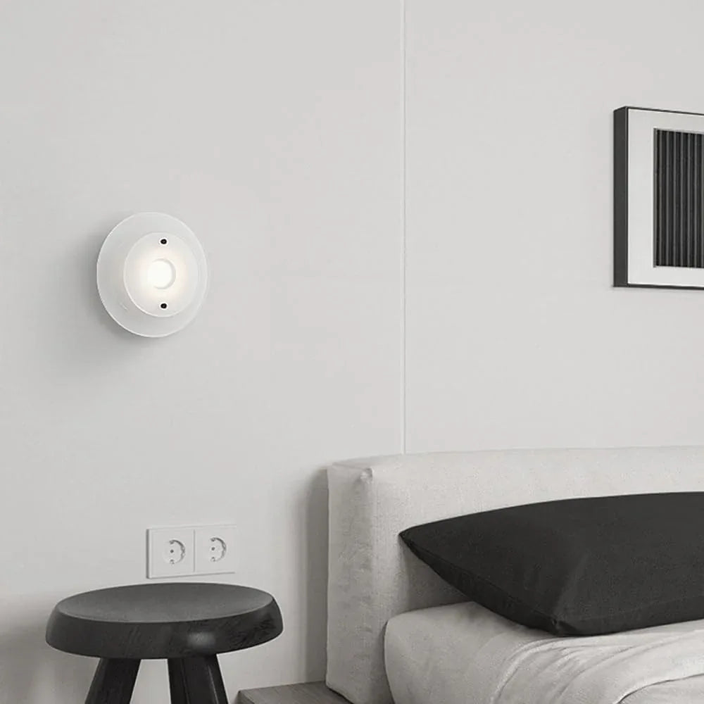Audara-Eye-Care Italian Simple Wall Lamp Bedroom Bedside Wall Background Wall Lights Living Room Acrylic Metal Sconces Staircase Aisle LED Mounted Lighting Fixture