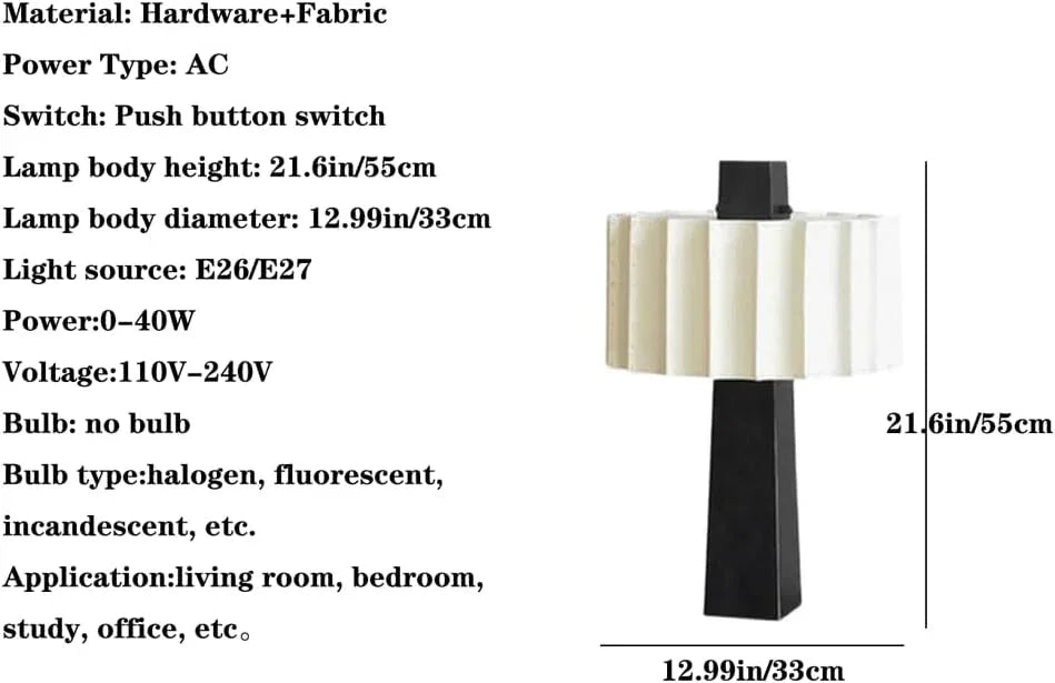 Audara-Modern Chinese Study Living Room Counter Desk Light Scandinavian Simple White Fabric Desk Lamp Study Bedroom Corridor Window Table Lamp Cafe B&B Clubhouse Decoration Lighting Fixture