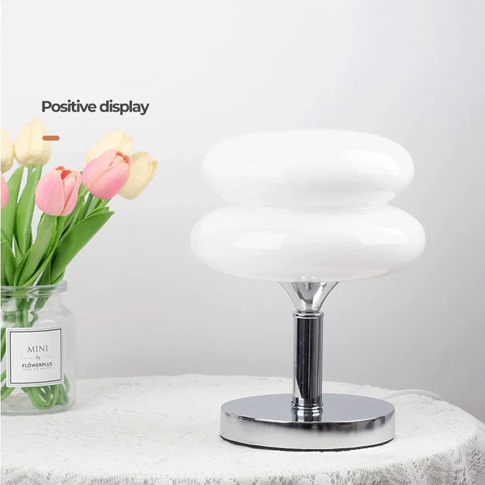 Audara-Modern Simple Dressing Table Bed Small Desk Light Warm Cute Glass Metal Desk Lamp Living Room Study Room Office Table Lamp Restaurant Hotel Guest Room Model Room Decoration Lighting Fixture