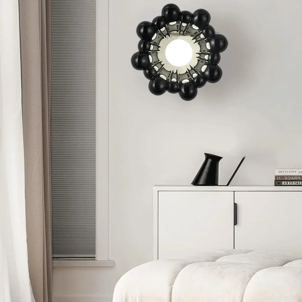 Audara-Scandinavian Cream Style Bedroom Wall Lamp Designer Creative Bed Head Wall Lights Living Room Backdrop Art Sconces Corridor Aisle Simple Decorative Mounted Lighting Fixture