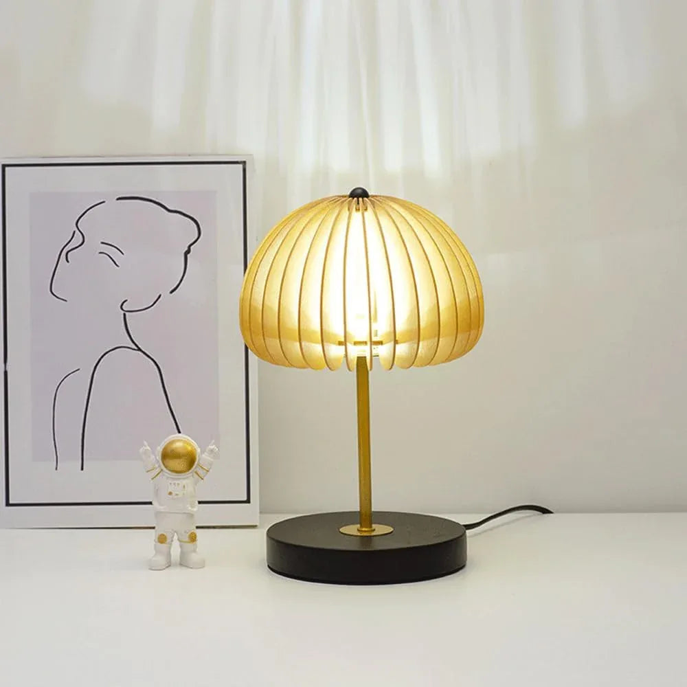 Audara-Modern Luxury Light Bedroom Bedside Desk Light Chinese Zen Metal Wooden Desk Lamp Adjustable Study Office Table Lamp Club Coffee Shop B&B Farmhouse Hotel Decoration Lighting Fixture