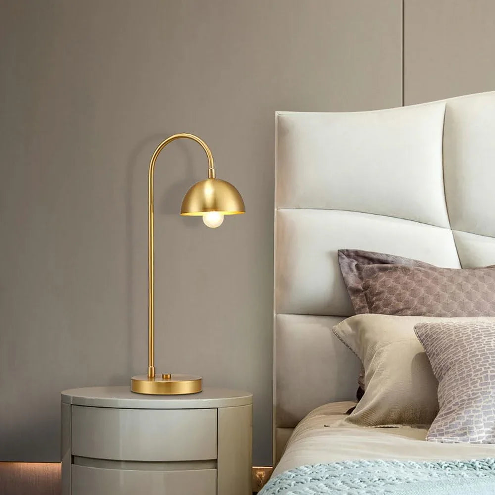 Audara-Scandinavian Simple Bedroom Bedside Desk Light Warehouse Office Study Desk Lamp Modern Luxury Full Copper Table Lamp Hotel Front Desk Coffee Shop Farmhouse Lighting Fixture