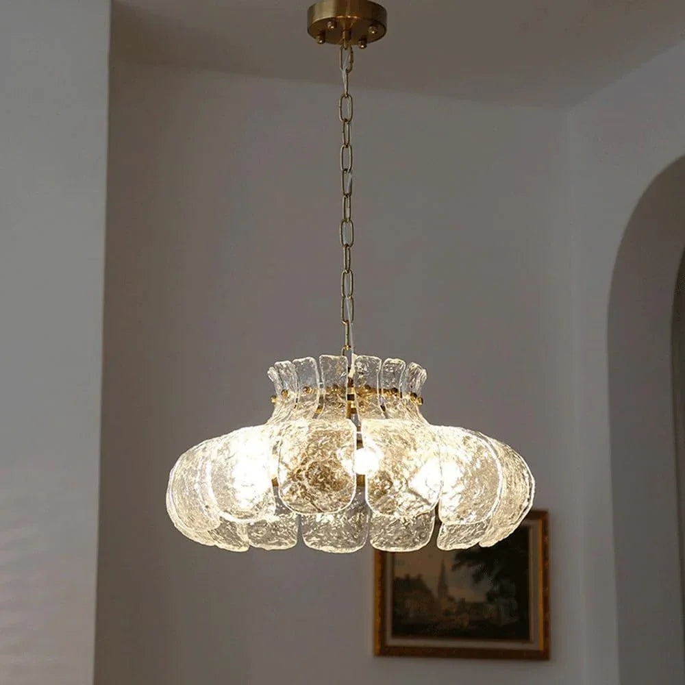 Audara-20-inch Crystal Chandeliers Can Be Installed in Various Spaces Such As Bedrooms, Hotels, and Kitchen Islands. Glass Chandelier for Living Room in Minimalist European Style.