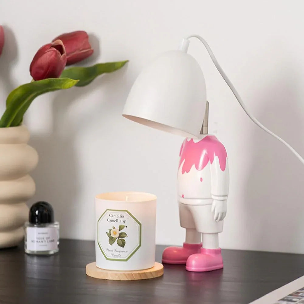 Audara-Creative Ambience Children's Room Bedroom Bedside Desk Light Dormitory School Library Desk Lamp Restaurant Dessert Shop Children's Clothing Store Table Lamp Cute Cartoon Study Room Lighting Fixture