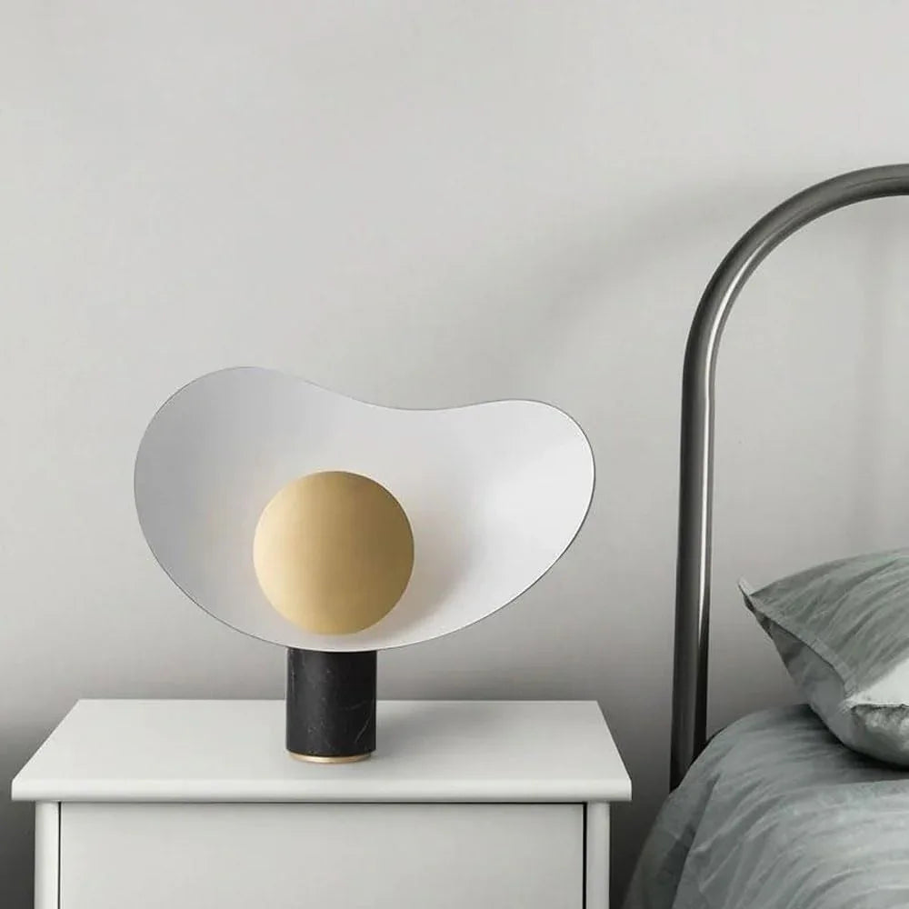 Audara-Postmodern Simple Bedroom Bedside Desk Light Scandinavian Creative Marble Desk Lamp Villa Showroom Showcase Mall Front Desk Lighting Fixture Cafe Restaurant Living Room Table Lamp