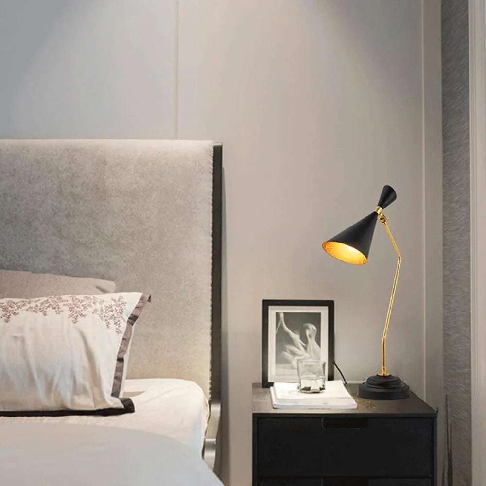 Audara-Modern Creative Bedroom Bedside Reading Desk Light Fashion Personalized Adjustable Angle Metal Desk Lamp Warehouse Living Room Workstation Study Room Table Lamp Dormitory Bar Lighting Fixture