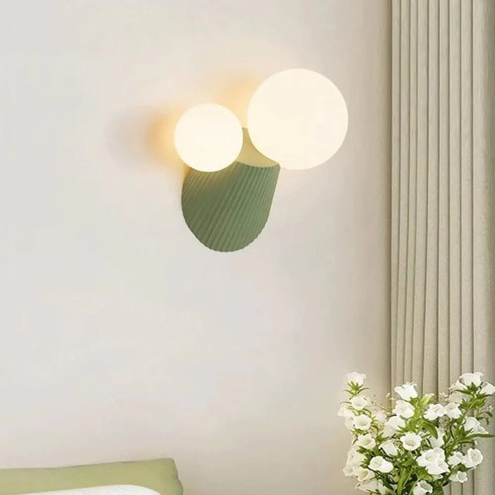 Audara-Antique Simple Wall Lamp Scandinavian Cream Wind Bedroom Wall Lights Children's Room Study Room Bedside Sconces New Creative Resin Mounted Lighting Fixture