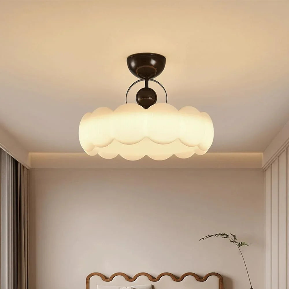 Audara-Simple Bedroom Living Room Pendant Lightled Cozy Cream Breeze 19.68in Study Lighting Fixturese Three Colors Changing Lights Dining Room Living Room Chandeliers Hotel Cafe And Kids Room HangingLamp