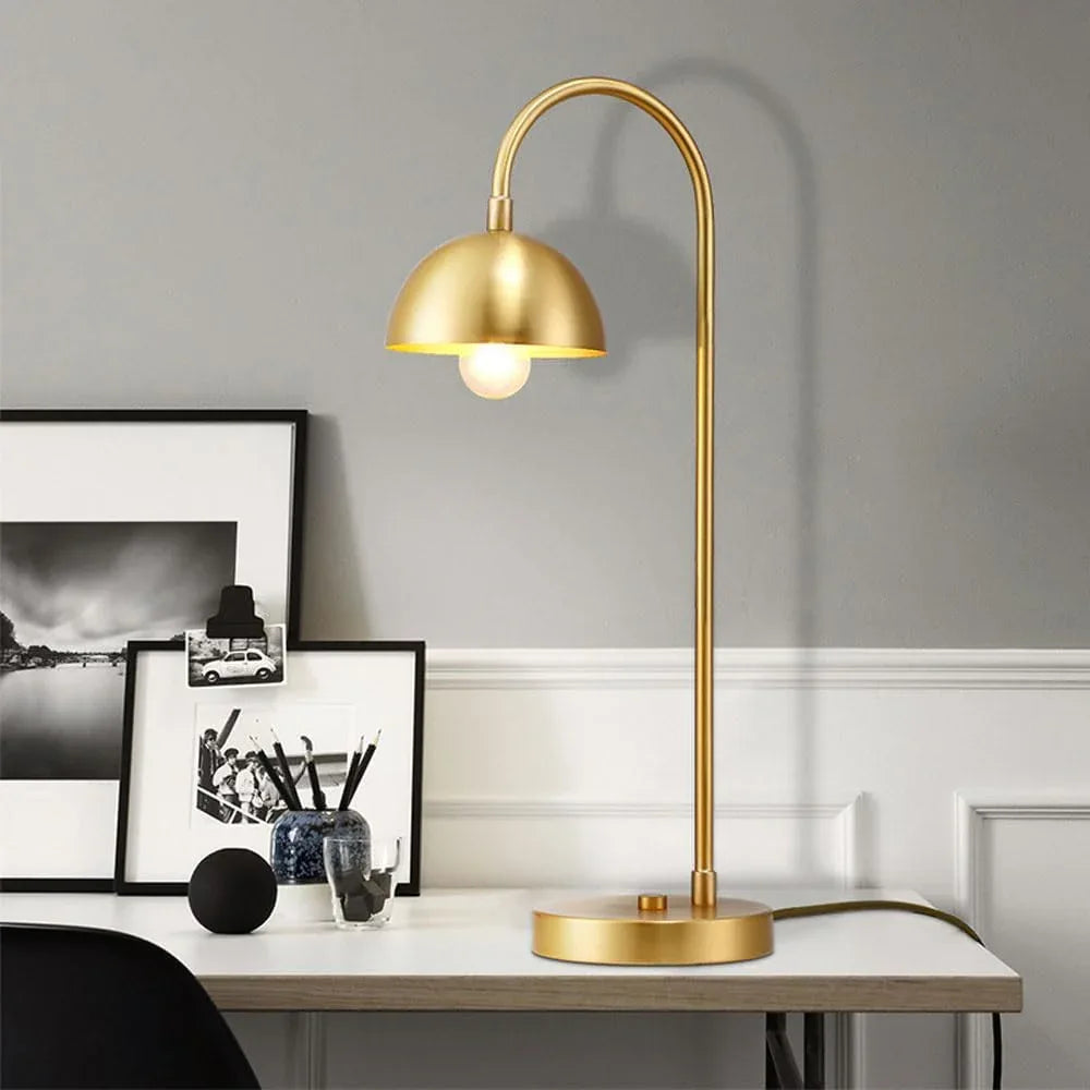 Audara-Scandinavian Simple Bedroom Bedside Desk Light Warehouse Office Study Desk Lamp Modern Luxury Full Copper Table Lamp Hotel Front Desk Coffee Shop Farmhouse Lighting Fixture