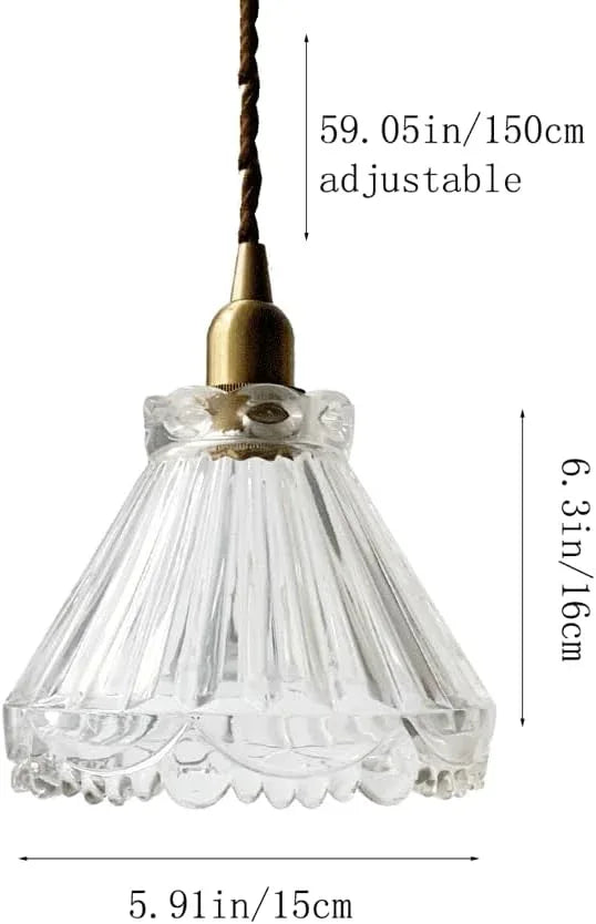 Audara-6-inch Crystal Pendant Light, Suitable for Bohemian and Modern Minimalist Styles. Small Size, Ideal for Bedrooms, Hotels, Studies, Living Rooms, Kitchen Islands, Entryways, and Other Spaces.