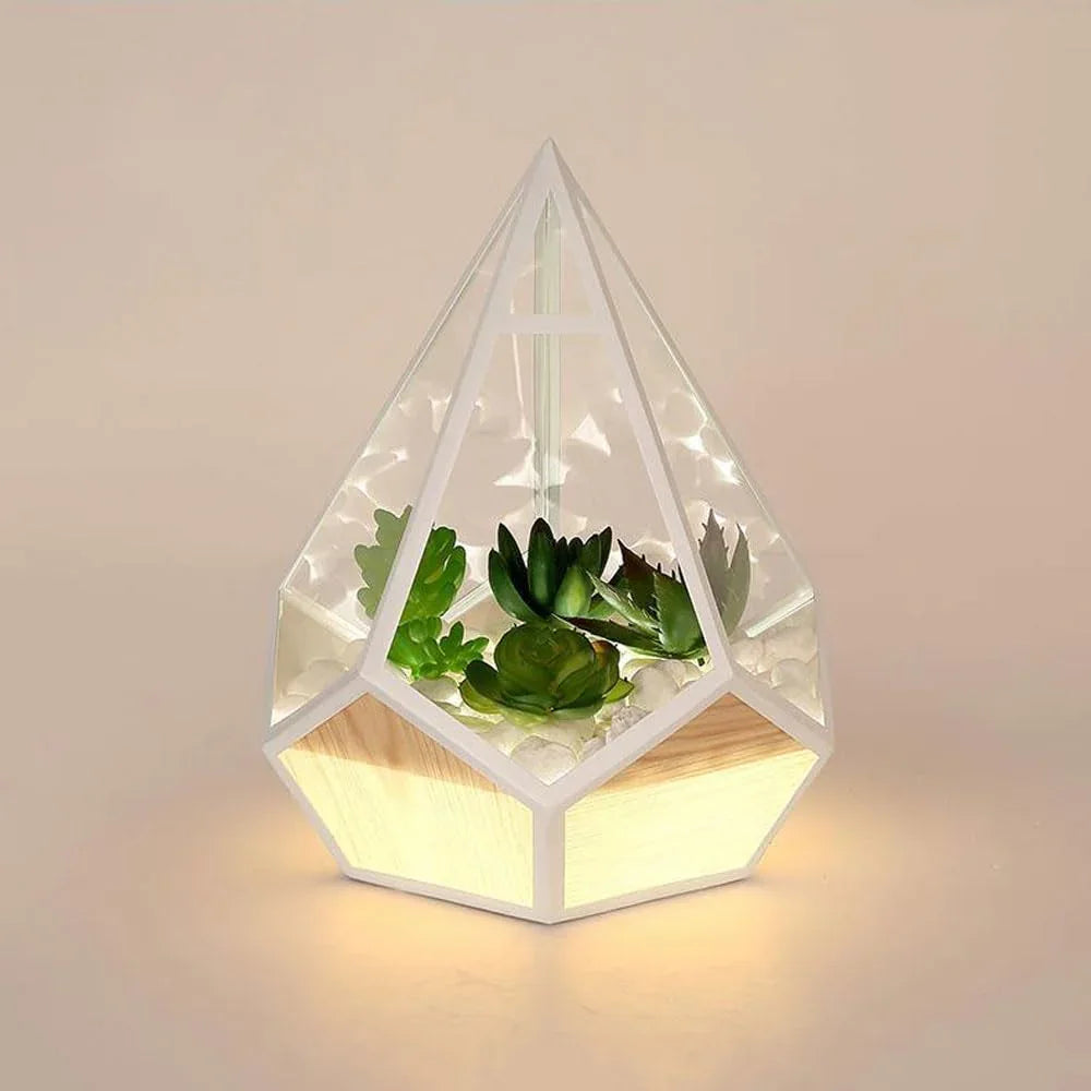 Audara-Creative Warm Living Room Bedroom Desk Light Modern Simple Plant Pebble Metal Desk Lamp Office Dormitory Apartment Table Lamp Restaurant Coffee Shop Decoration Lighting Fixture White