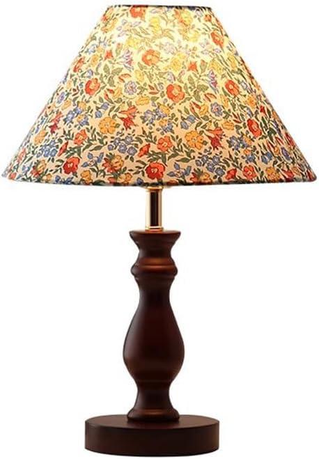 Audara-Classic Vintage Study Office Desk Light Warm Creative Solid Wood Fabric Desk Lamp Bedroom Bedside Reading Decorative Table Lamp Restaurant Hotel Farmhouse Villa Lighting Fixture