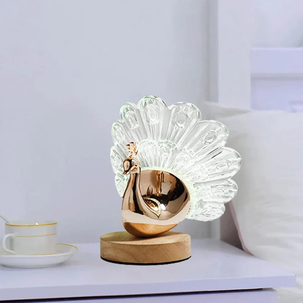 Audara-Creative Warm Seven Colour Light Ambience Small Desk Light Simple Bedroom Bedside Living Room Desk Lamp Office Apartment Study Room Table Lamp Sample House Farmhouse Club Decoration Lighting Fixture
