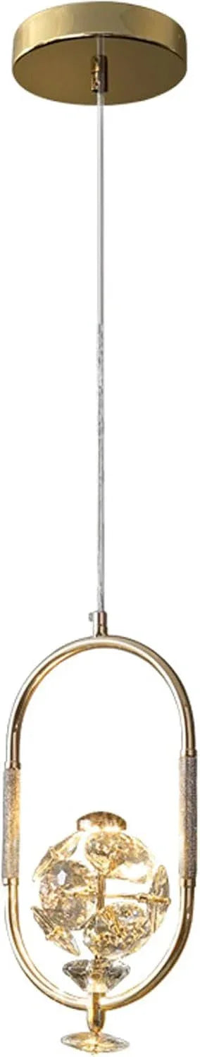 Audara-Crystal Pendant Light, 8-inch Style, Modern and Luxurious Design, Suitable for Various Locations Such As Hotels, Restaurants, Kitchen Islands, and Bedrooms