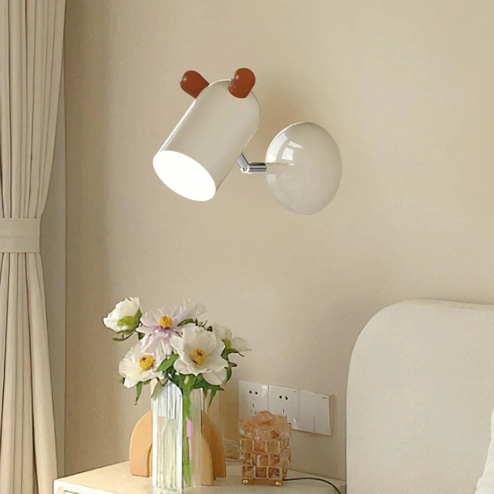 Audara-Children's Room Art Wall Lamp Creative Eye Protection Bedside Wall Lights Cartoon Study Reading Sconces French Cream Wind Decoration Mounted Lighting Fixture