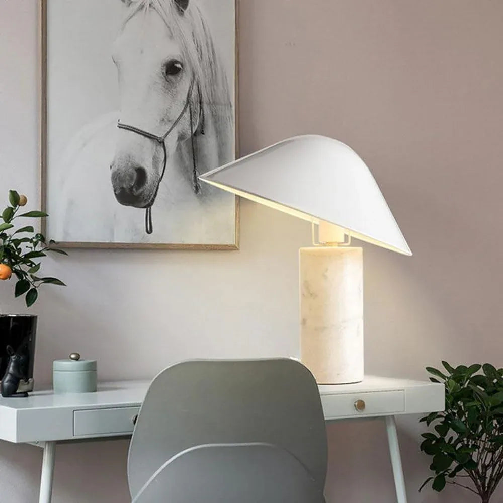 Audara-Postmodern Simple Marble Desk Light Light Luxury Living Room Counter Bedroom Desk Lamp Dining Room B&B Farmhouse Coffee Shop Lighting Fixture Model House Showroom Bedside Table Lamp