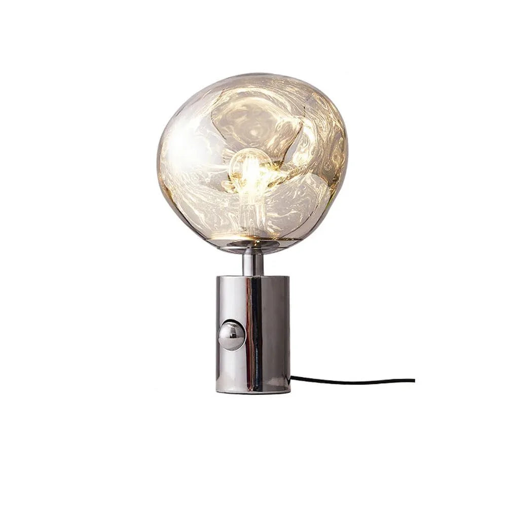 Audara-Creative Warm Living Room Bedroom Desk Light French Romantic Sphere Acrylic Desk Lamp Restaurant Coffee Shop Bar Table Lamp Office Apartment Dormitory Mall Decoration Lighting Fixture Silver