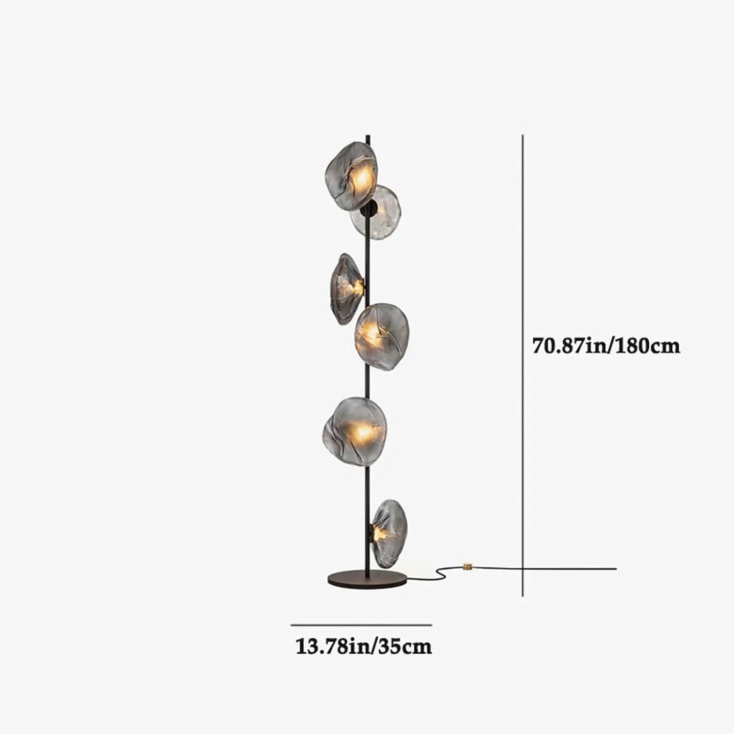 Audara-Italian Light Luxury Corridor Living Room Floor Lamp 3/6 Light Source Simple Bedroom Bedside Standing Lamp Office Backdrop Torchiere Showroom Villa Decoration Lighting Fixture