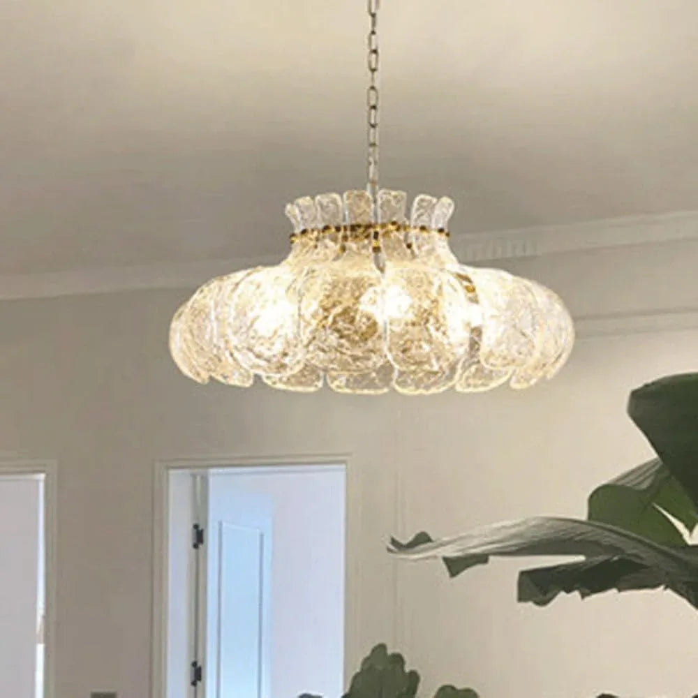 Audara-20-inch Crystal Chandeliers Can Be Installed in Various Spaces Such As Bedrooms, Hotels, and Kitchen Islands. Glass Chandelier for Living Room in Minimalist European Style.