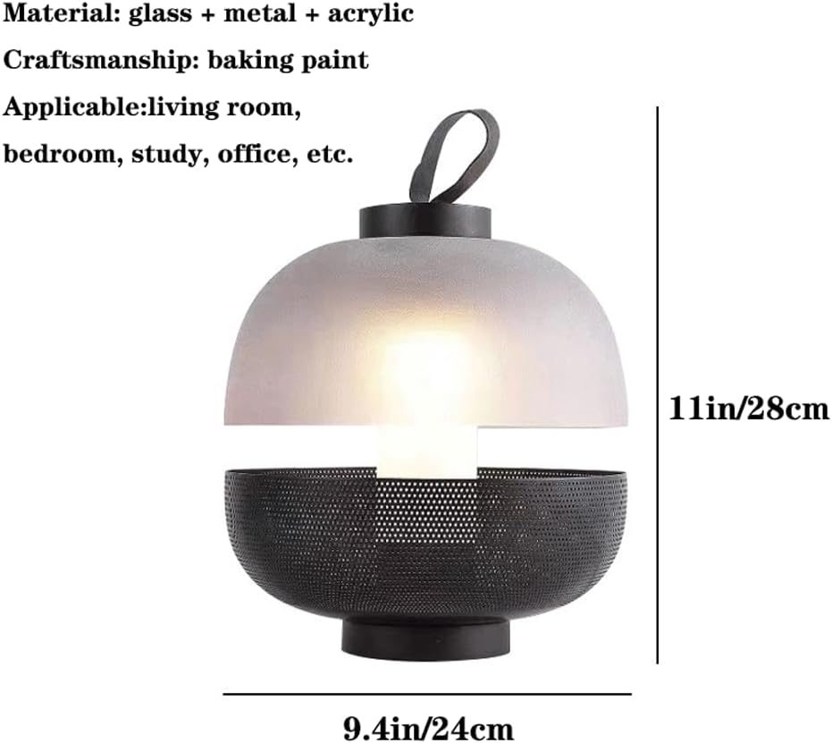Audara-Postmodern Creative Bedroom Bedside Desk Light Simple Modern Glass Metal Desk Lamp Living Room Study Room Sofa Table Lamp Coffee Shop B&B Restaurant Showroom Lighting Fixture