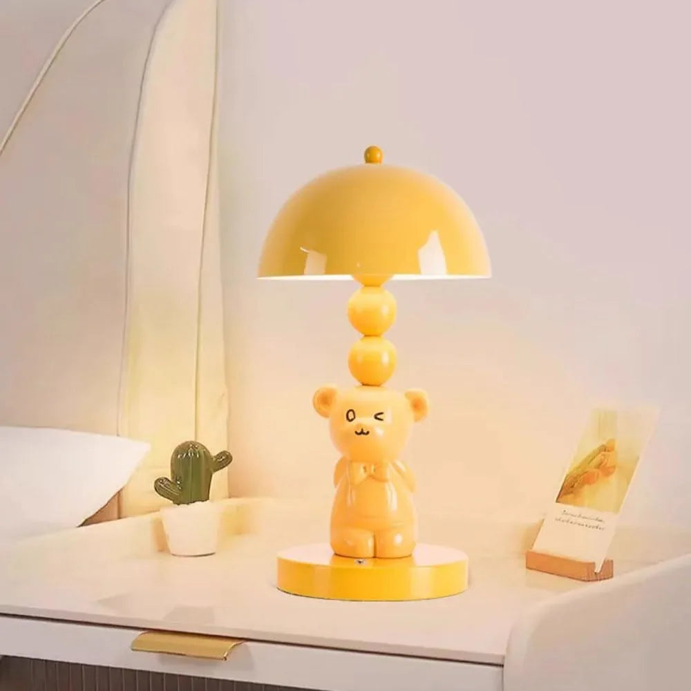Audara-Creative Ambience Bedroom Bedside Desk Light Warm Cute Metal Resin Desk Lamp Living Room Office Apartment Table Lamp Villa Mall Front Desk Amusement Park School Lighting Fixture