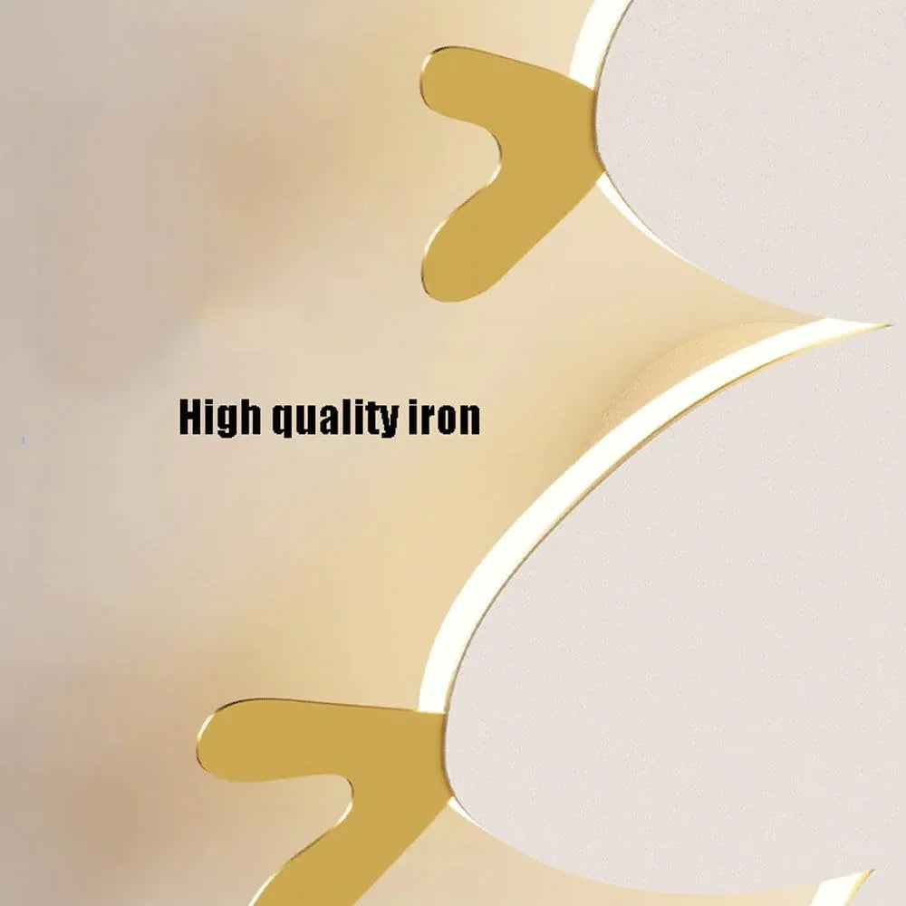Audara-Children's Room Little Fish Art Wall Lamp Bedroom Bedside LED Wall Lights Creative Cream Wind Entryway Sconces Living Room Study Stairs Mounted Lighting Fixture