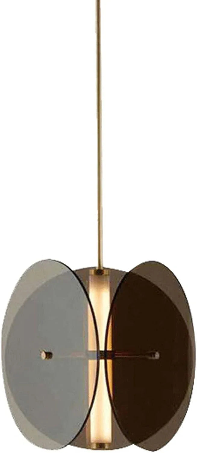 Audara-14-inch Glass Pendant Lights, Smoky Gray Decorative Light Fixtures, Bohemian Style, European Minimalist Style, Suitable For Bedrooms, Hotels, Restaurants,entryways,kitchen Islands,and Other Sce