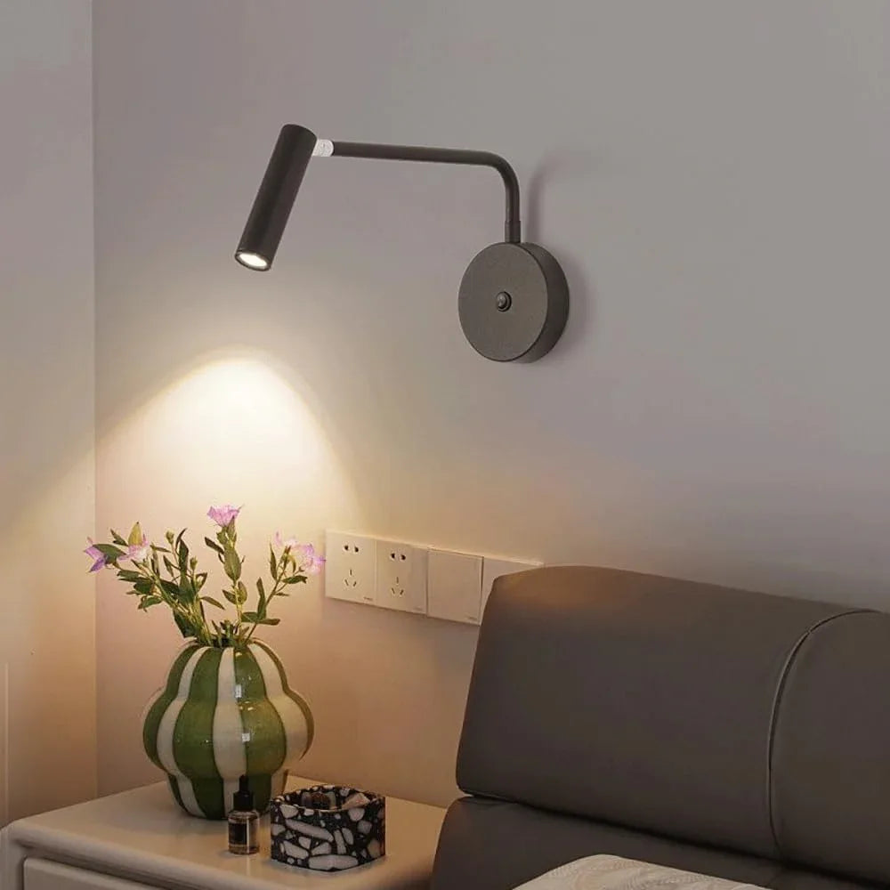 Audara-Scandinavian Simple LED Wall Lamp Bedroom Bedside Reading Wall Lights Creative Light Luxury Study Room Sconces Aisle Corridor Foyer Mounted Lighting Fixture