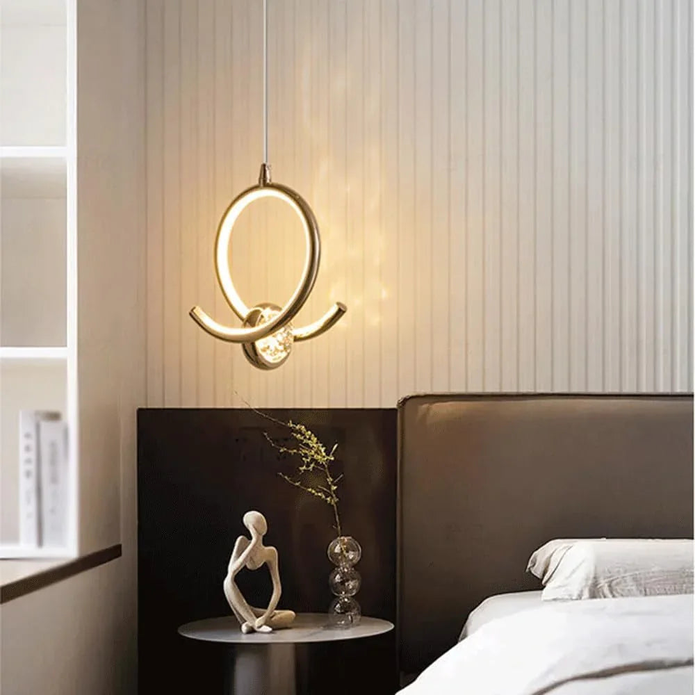 Audara-7-inch Crystal Pendant Light, Decorative Lighting Fixture, Bohemian Style, European Minimalist Style, Suitable for Bedrooms, Hotel Entryways, Kitchen Islands, and Other Scenarios.