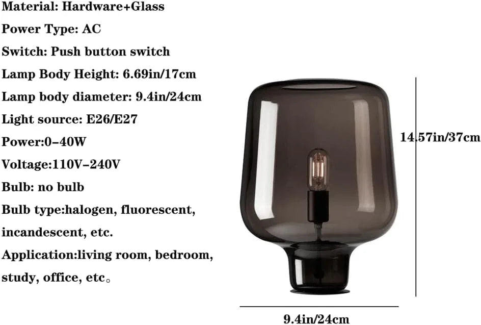Audara-Scandinavian Simple Bedroom Study Desk Light Creative Fashion Glass Desk Lamp Cabinet Bedside Living Room Couch Side Table Lamp Bar Farmhouse Villa Hotel Decoration Lighting Fixture