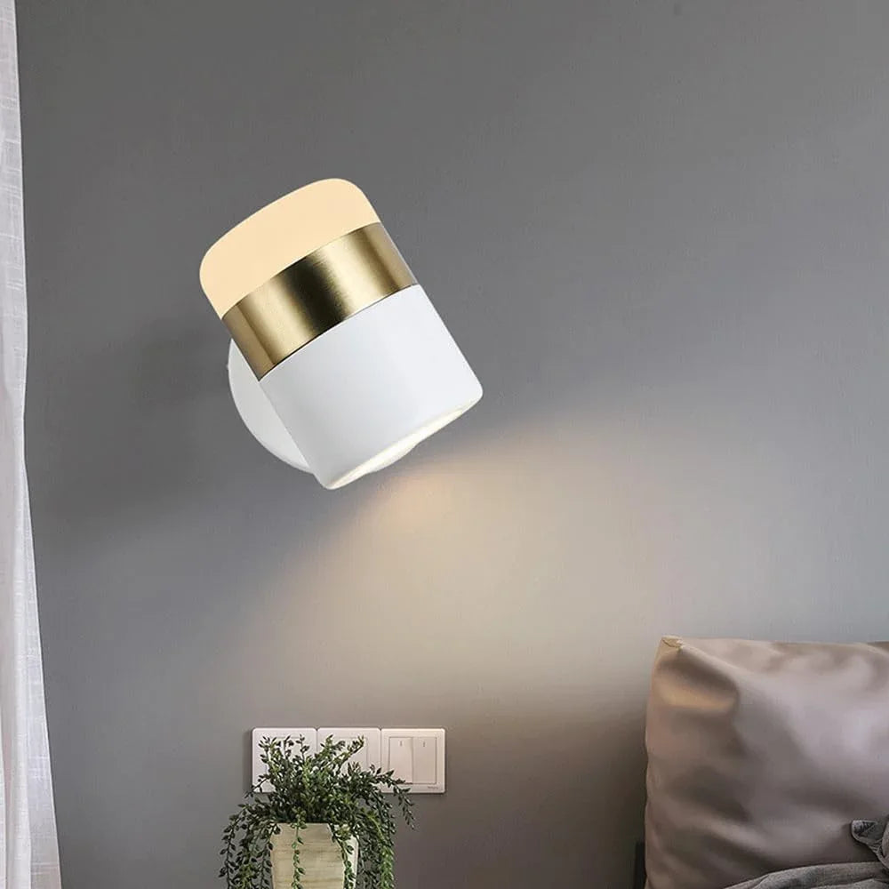 Audara-Designer Living Room Study Wall Lamp Bedroom Bedside Reading Wall Lights Rotatable Simple LED Sconces Scandinavian Creative Art Mounted Lighting Fixture