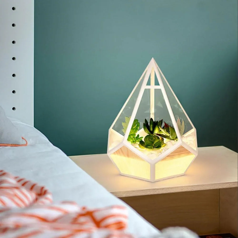 Audara-Creative Warm Living Room Bedroom Desk Light Modern Simple Plant Pebble Metal Desk Lamp Office Dormitory Apartment Table Lamp Restaurant Coffee Shop Decoration Lighting Fixture