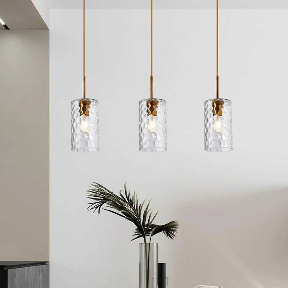 Audara-5-inch Glass Pendant Lights, Suitable for Various Settings Including Bedrooms, Bedside Tables, Hotel Entryways, Kitchen Islands, Etc. Simple, Modern, and Bohemian Style.