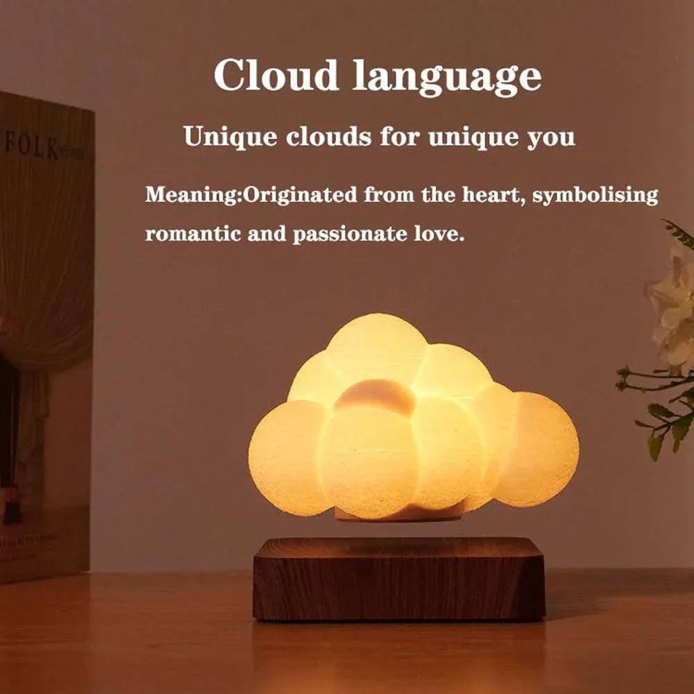 Audara-Creative Warm Hovering Clouds Shape Bedroom Desk Light Romantic French Boys Girls Room Kids Room Desk Lamp Living Room Bedroom Bed Decoration Table Lamp Office Front Desk Coffee Shop Lighting Fixture