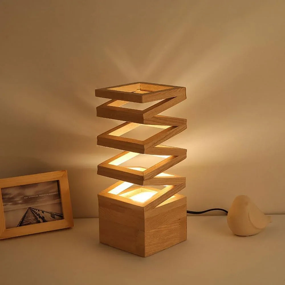 Audara-Creative Simple Bedroom Bedside Desk Light Romantic Warm Warm Flower Arrangement Wooden Desk Lamp Living Room Couch Background Wall Decoration Table Lamp Flower Shop Mall Lighting Fixture