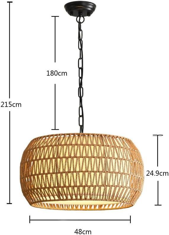 Audara-Bohemian Style Rattan Pendant Light/Chinese Style Chandeliers/Custom Handmade Rattan Hanging Lamp/Home Commercial DecorationLighting Fixture