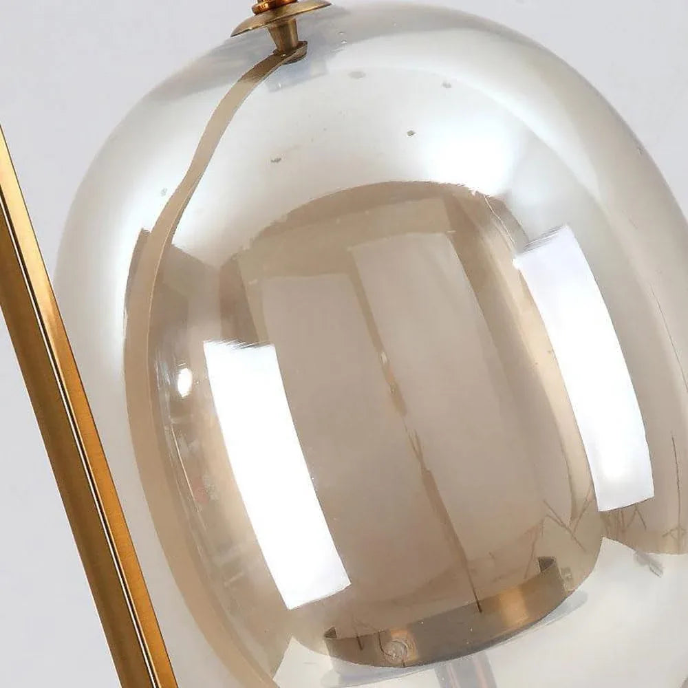 Audara-Scandinavian Simple Study Office Tea House Desk Light Creative Personality Metal Glass Desk Lamp Hotel Farmhouse Club Mall Front Desk Decoration Lighting Fixture Living Room Bedroom Table Lamp