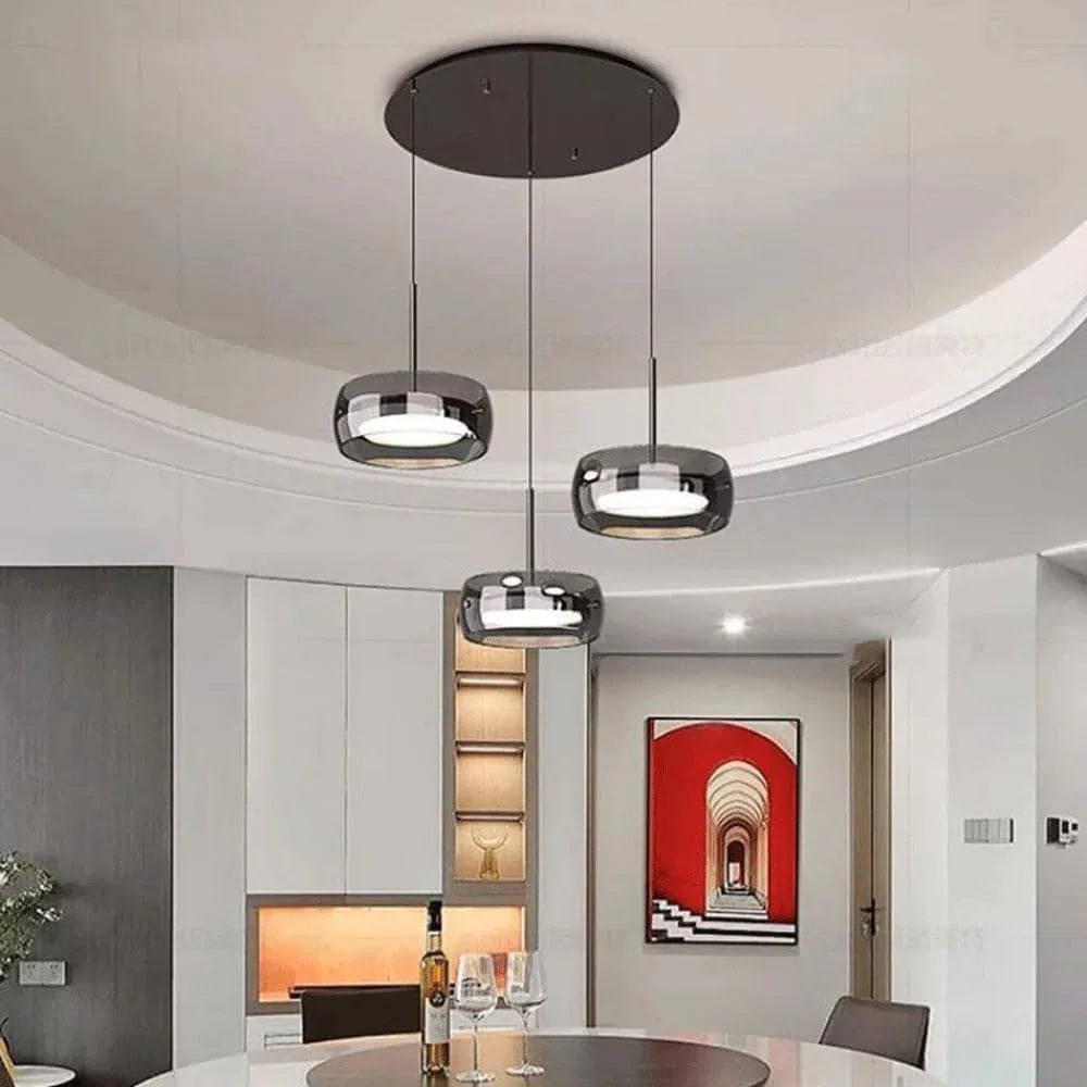 Audara-8-inch Glass Pendant Lights: Small Size, Suitable for Installation in Various Spaces, and Easily Complements Bohemian, European, and Other Styles.