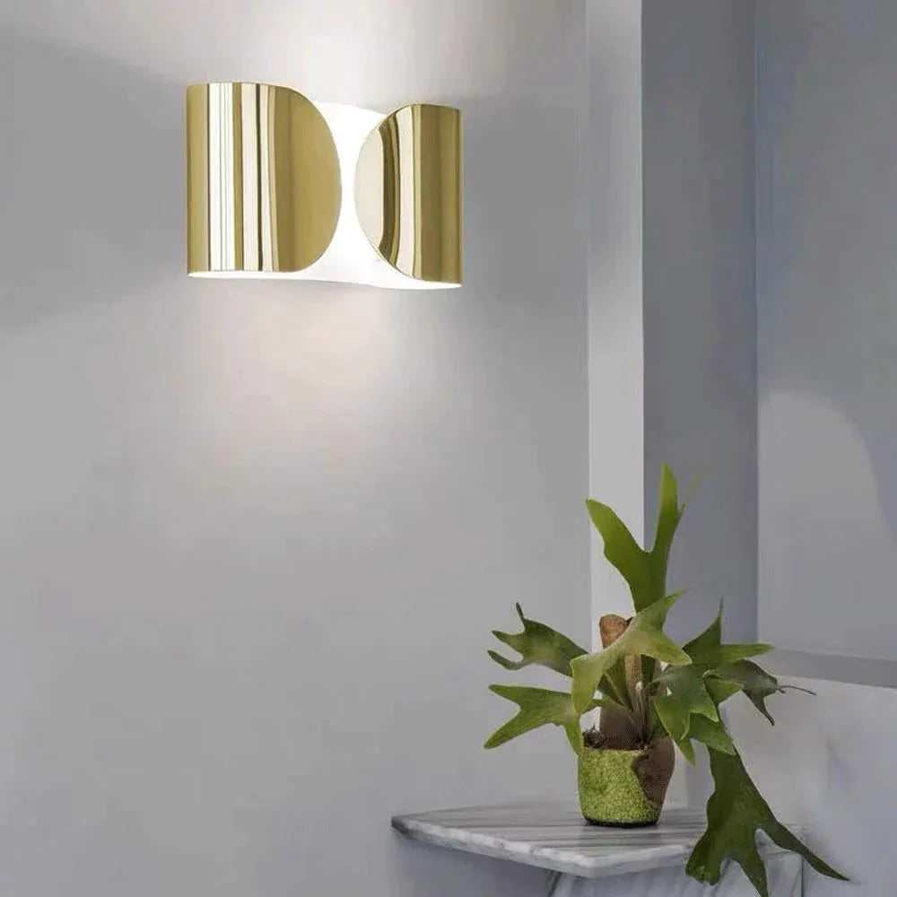 Audara-Scandinavian Stainless Steel Wall Lamp Designer Model Home Light Luxury Wall Lights Living Room Corridor Decorative Sconces American Industrial Style Art Mounted Lighting Fixture
