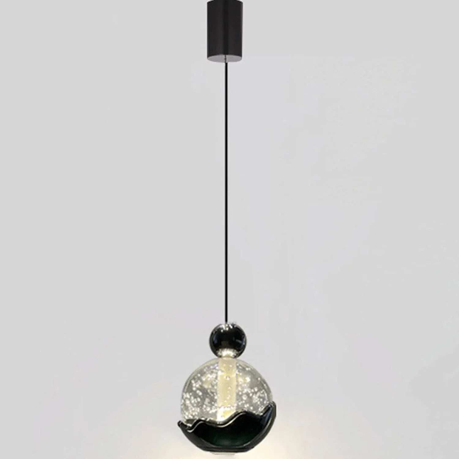 Audara-4-in Crystal Pendant Light, Decorative Lighting Fixture, Bohemian Style, European Minimalist Style, Suitable for Bedrooms, Hotel Entryways, Kitchen Islands, and Other Scenarios.