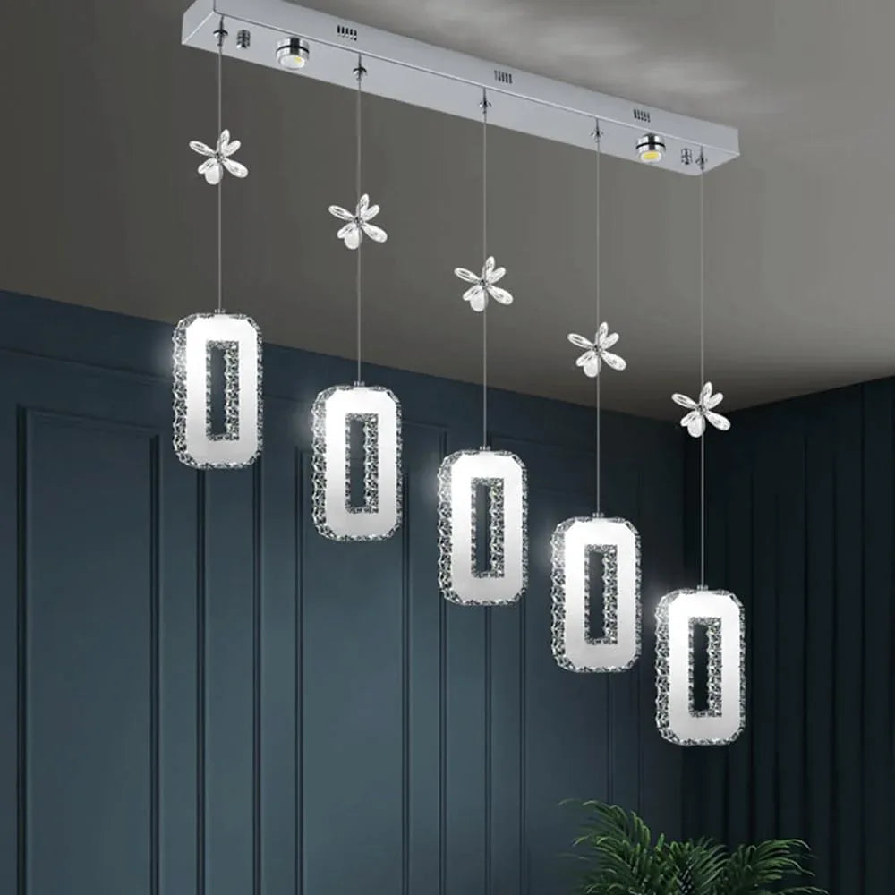 Audara-Crystal Pendant Light, 5-inch Creative Mini Pendant Lights, Suitable for Modern Minimalist, Bohemian, and European Styles, Ideal for Bedrooms, Hotel Kitchens, Islands, Entryways, Etc.