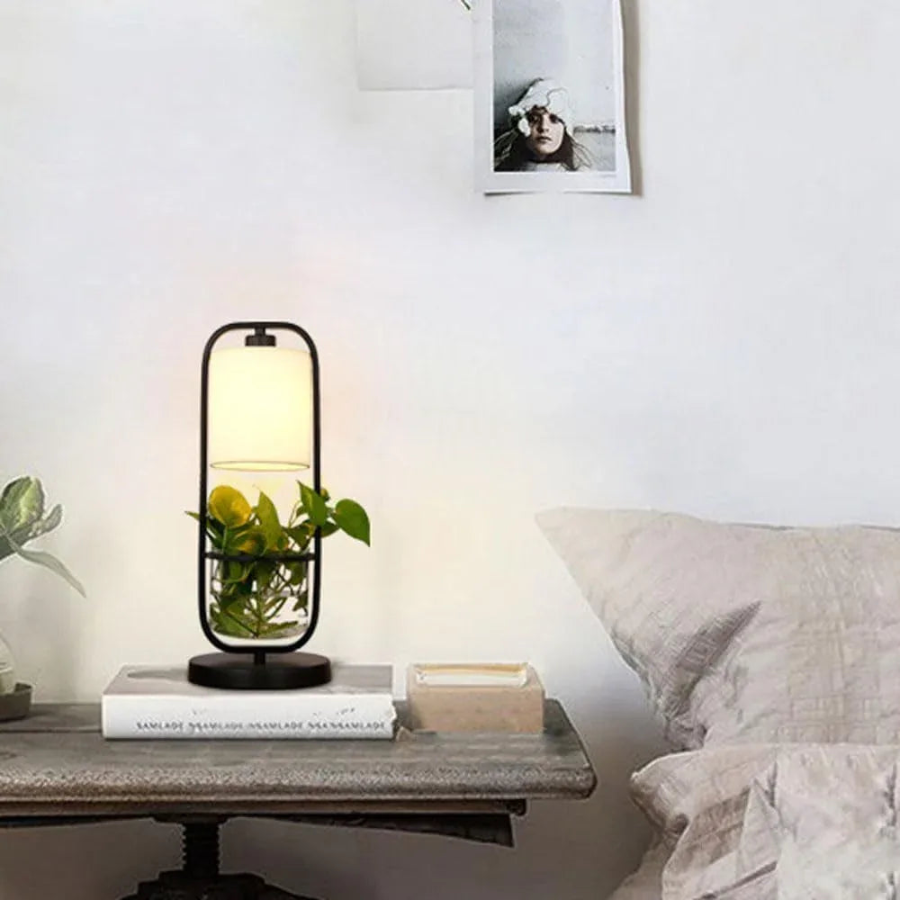 Audara-Creative Personalized Bedroom Living Room Desk Light Warm Metal Glass Desk Lamp Study Office Club Table Lamp Restaurant Coffee Shop Farmhouse Villa Lighting Fixture
