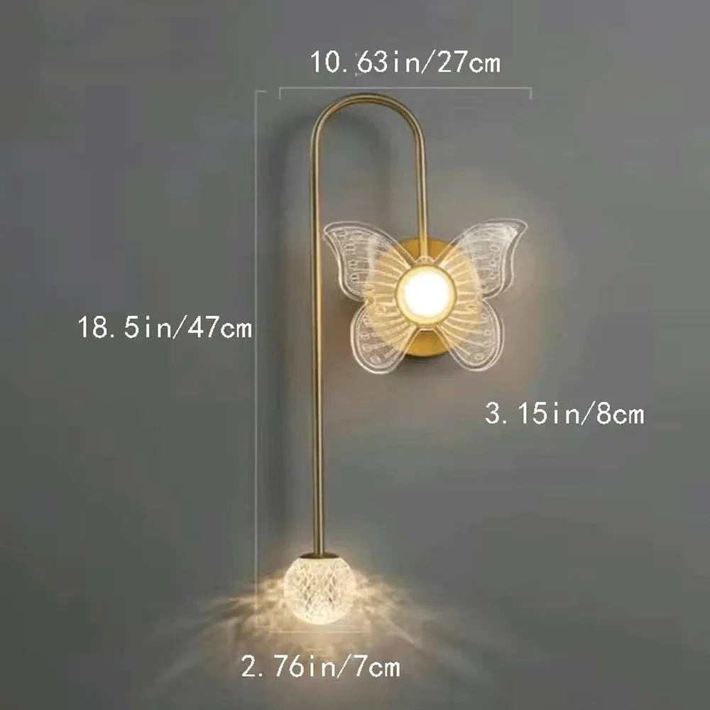 Audara-Scandinavian Postmodern Wall Lamp Light Luxury Bedside Wall Lights Modern Simple Crystal Sconces Bedroom Living Room Background Wall Mounted Lighting Fixture