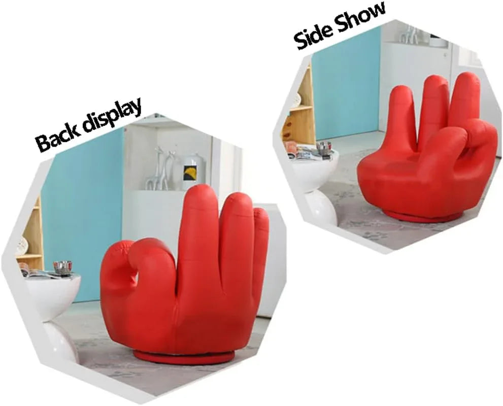 Audara-Sofa Finger ShapeSwivel Sofa Chair Simple and PracticalPU Easy to Cleanlounge Chair Multi-Color Availableaccent ChairLiving Room Bedroom Balconyreading ChairRestaurant HotelDecorative Chairs