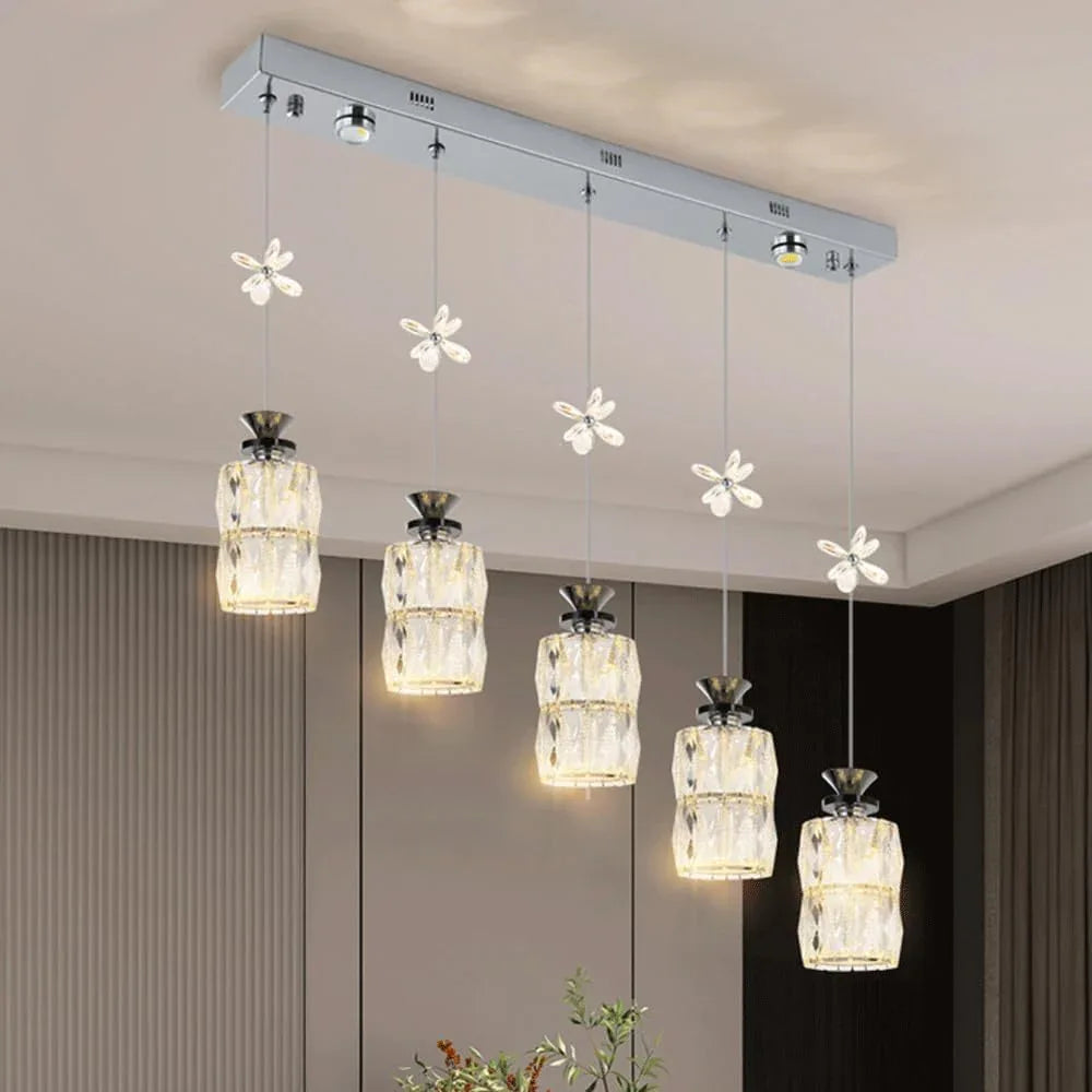 Audara-Crystal Pendant Light, 4-inch, Creative Decorative Lamp. Suitable for Modern, Minimalist, Bohemian, and European Styles. Ideal for Bedrooms, Hotel Rooms, Kitchens, Islands, Entryways, Etc.