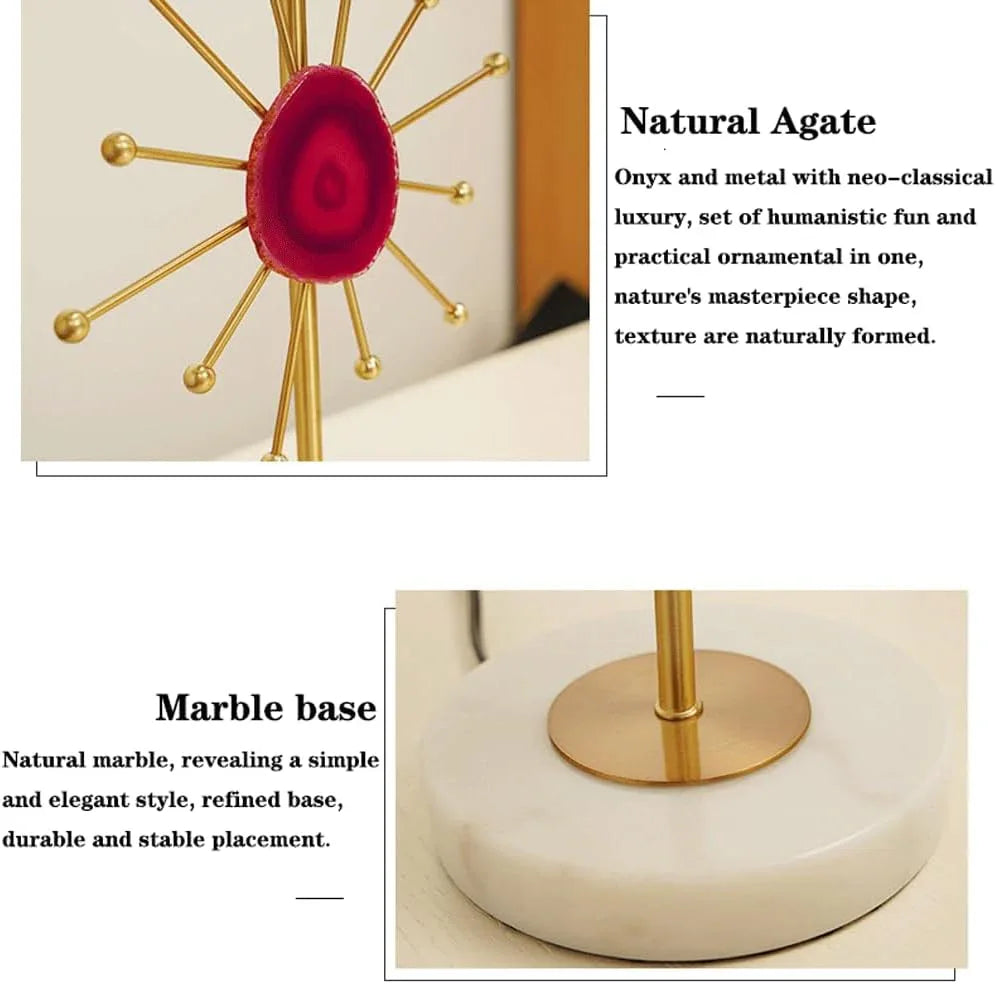 Audara-American Light Luxury Sample Room Bedroom Bedside Desk Light Simple Hotel Cafe B&B Desk Lamp Creative Onyx Marble Brass Table Lamp Villa Club Decoration Lighting Fixture