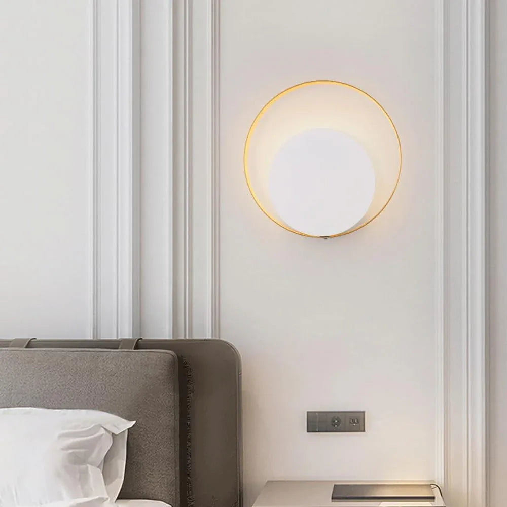 Audara-Simple Modern Bedroom Wall Lamp Living Room Backdrop Art Wall Lights Designer Fashion Skeleton Glass Sconces Aisle Corridor Metal Mounted Lighting Fixture