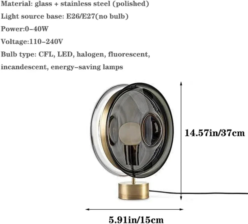 Audara-Postmodern Clerical Model Office Showroom Desk Light Coffee Shop Hotel Study Room Bedroom Desk Lamp Club Showroom Showroom Table Lamp Creative Luxury Light Glass Stainless Steel Lighting Fixture